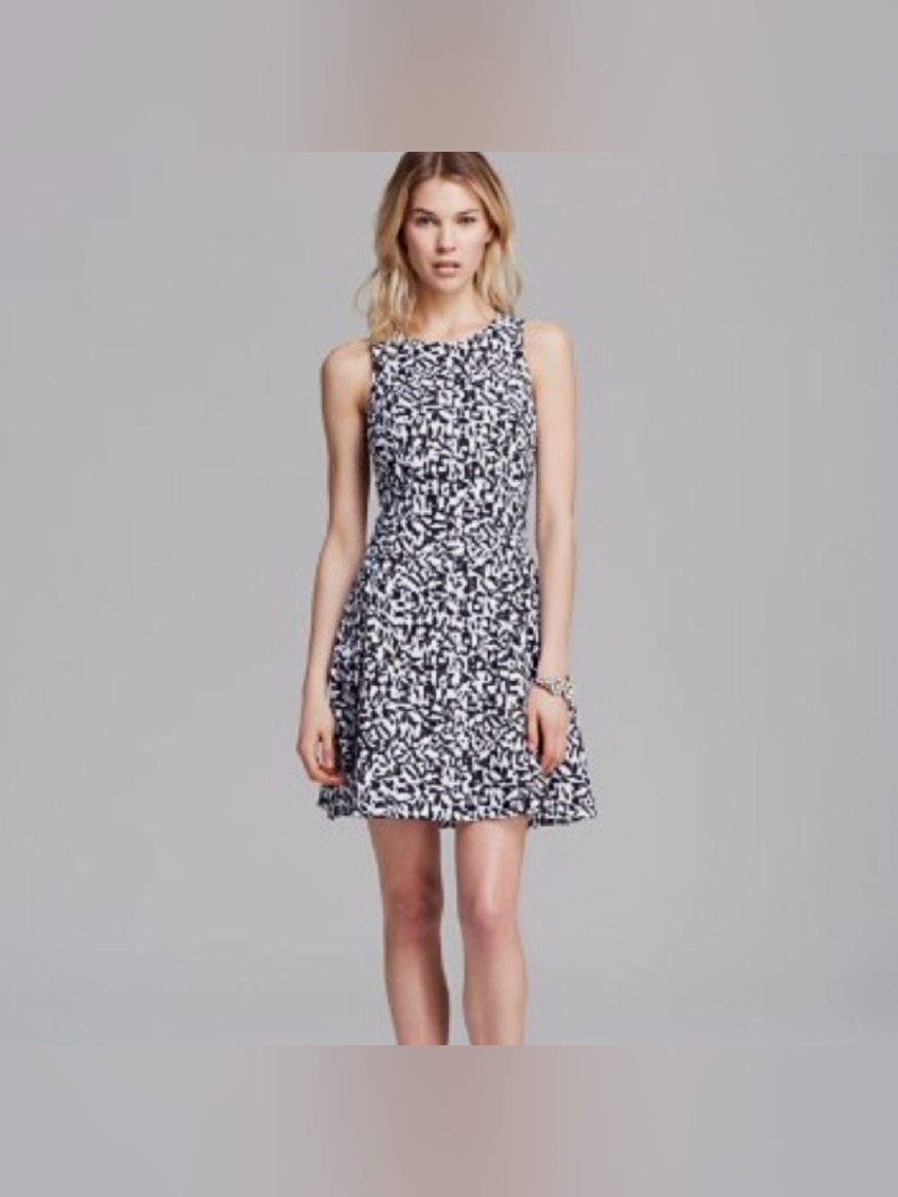 Theory Maydra Printed Lace Mini Dress EUC